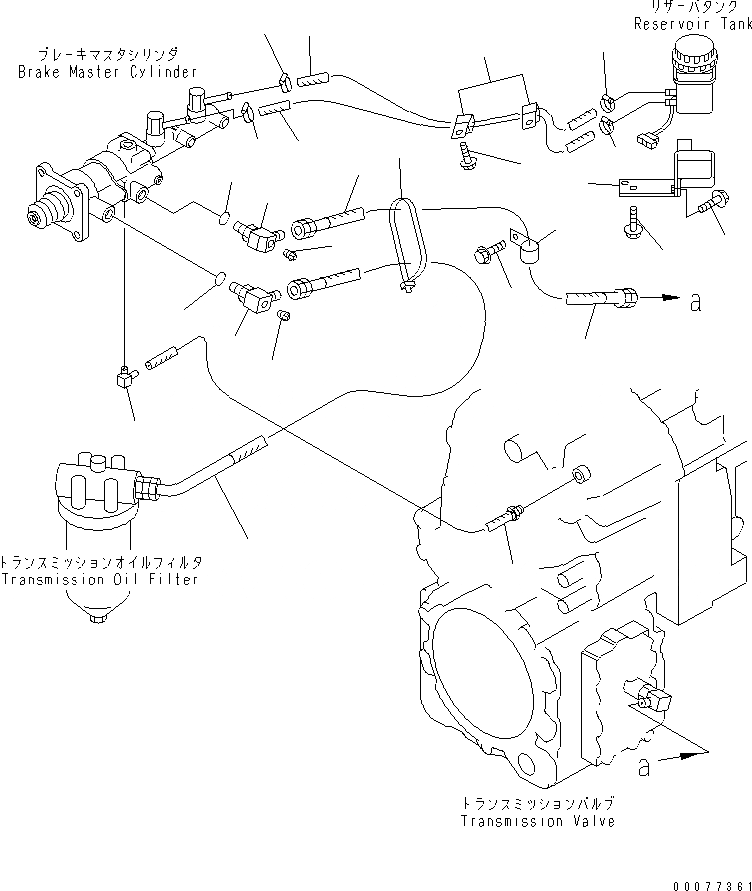 Схема запчастей Komatsu WA180PT-3MC - УПРАВЛ-Е ТОРМОЗОМ (ТРАНСМИССИЯ И РЕЗЕРВН. БАК ЛИНИЯ) КАБИНА ОПЕРАТОРА И СИСТЕМА УПРАВЛЕНИЯ
