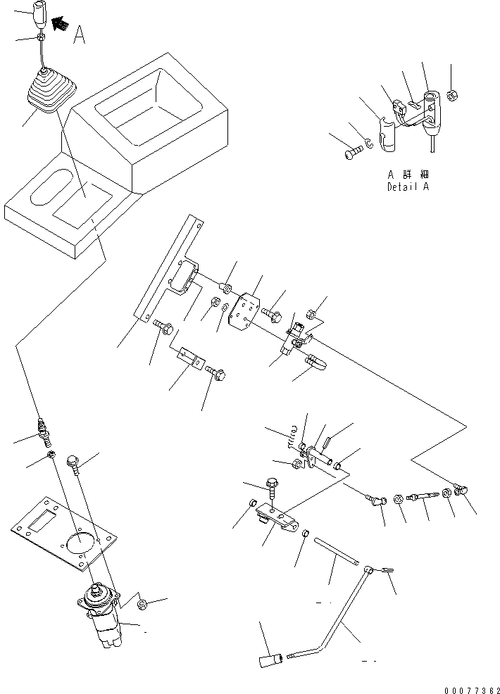 Схема запчастей Komatsu WA180PT-3MC - УПРАВЛЕНИЕ ПОГРУЗКОЙ (РЫЧАГ УПРАВЛ-Я) КАБИНА ОПЕРАТОРА И СИСТЕМА УПРАВЛЕНИЯ