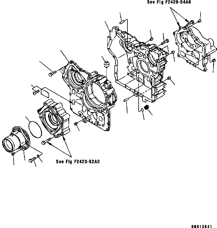 Схема запчастей Komatsu WA200-5 - ПЕРЕДАЧА (/) (МУФТА КОЖУХ) ТРАНСМИССИЯ