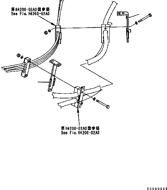 Схема запчастей Komatsu WA200-5 - ГИДРОЛИНИЯ ГИДРАВЛИКА