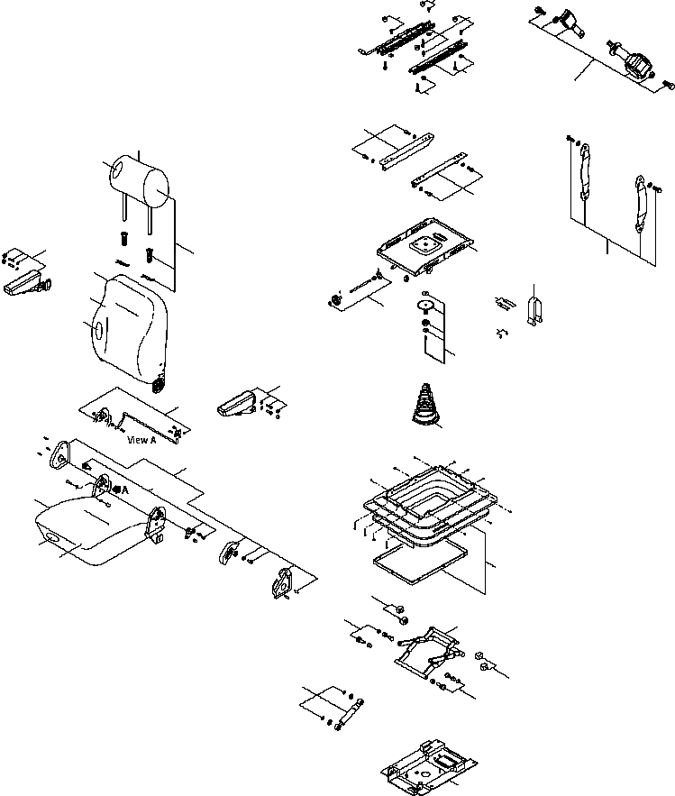 Схема запчастей Komatsu WA200-5 - КРЕСЛО ОПЕРАТОРА (SUSPENTION) (ТКАНЬ ТИП) (РЕМЕНЬ БЕЗОПАСНОСТИ W=7) (ВНУТР. ЧАСТИ) (№B-) КАБИНА ОПЕРАТОРА И СИСТЕМА УПРАВЛЕНИЯ