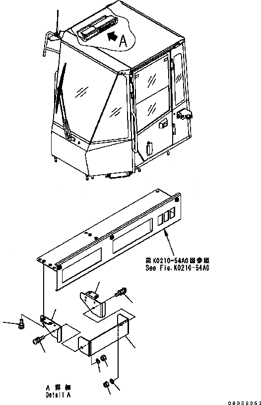 Схема запчастей Komatsu WA200-5 - БЕЗ РАДИО (COVER) КАБИНА ОПЕРАТОРА И СИСТЕМА УПРАВЛЕНИЯ