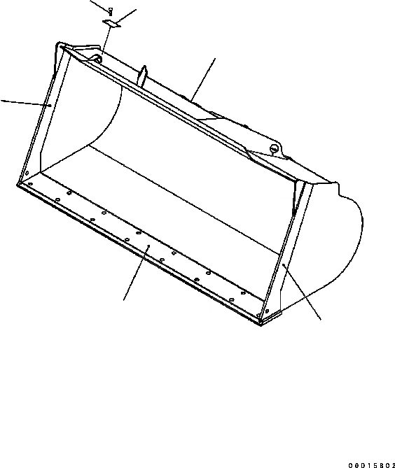 Схема запчастей Komatsu WA200-5 - КОВШ .9M (С РЕЖУЩ. КРОМКОЙ НА БОЛТАХ¤ .M) (№B-B79) РАБОЧЕЕ ОБОРУДОВАНИЕ