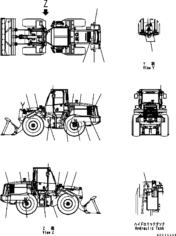 Схема запчастей Komatsu WA200-5 - МАРКИРОВКА (ПОРТУГАЛ.) МАРКИРОВКА
