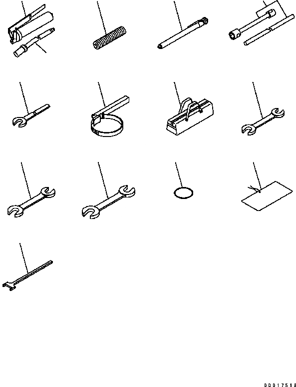 Схема запчастей Komatsu WA200-5 - ИНСТРУМЕНТ (ИНСТРУМЕНТ) АКСЕССУАРЫ И ИНСТРУМЕНТ