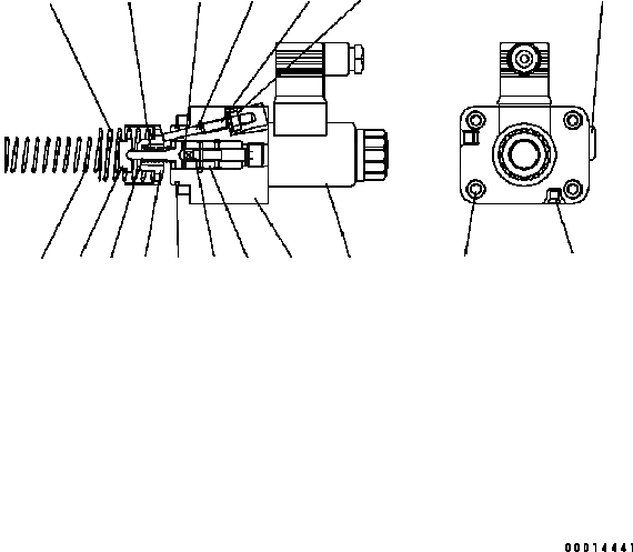 Схема запчастей Komatsu WA200-5 - МОТОР (/) ОСНОВН. КОМПОНЕНТЫ И РЕМКОМПЛЕКТЫ