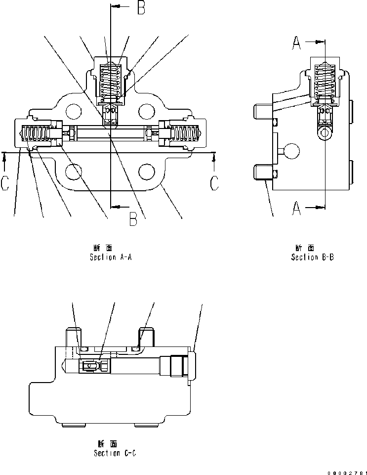 Схема запчастей Komatsu WA200-5 - МОТОР (С ORIFICE) (7/7) (№B-B) ОСНОВН. КОМПОНЕНТЫ И РЕМКОМПЛЕКТЫ