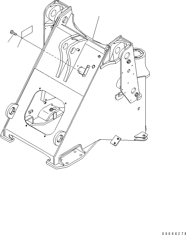 Схема запчастей Komatsu WA200-6 - ПЕРЕДН. РАМА (ДЛЯ КРОМЕ ЯПОН.) ОСНОВНАЯ РАМА И ЕЕ ЧАСТИ