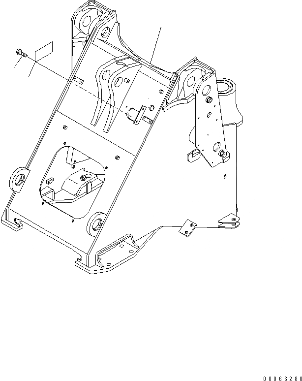 Схема запчастей Komatsu WA200-6 - ПЕРЕДН. РАМА (ДЛЯ 3-Х СЕКЦИОНН. VAVLE ИЛИ E.C.S.S.) (ДЛЯ КРОМЕ ЯПОН.) ОСНОВНАЯ РАМА И ЕЕ ЧАСТИ