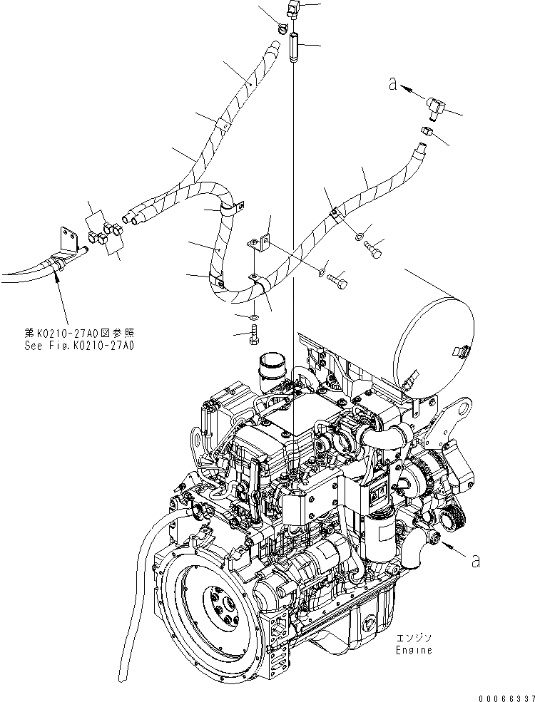 Схема запчастей Komatsu WA200-6 - ОБОГРЕВАТЕЛЬ. PIPNG КАБИНА ОПЕРАТОРА И СИСТЕМА УПРАВЛЕНИЯ