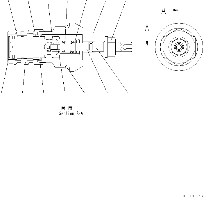 Схема запчастей Komatsu WA200PT-5L - HST НАСОС (DA CARTRIDGE ASSEMBLY) СИЛОВАЯ ПЕРЕДАЧА И КОНЕЧНАЯ ПЕРЕДАЧА
