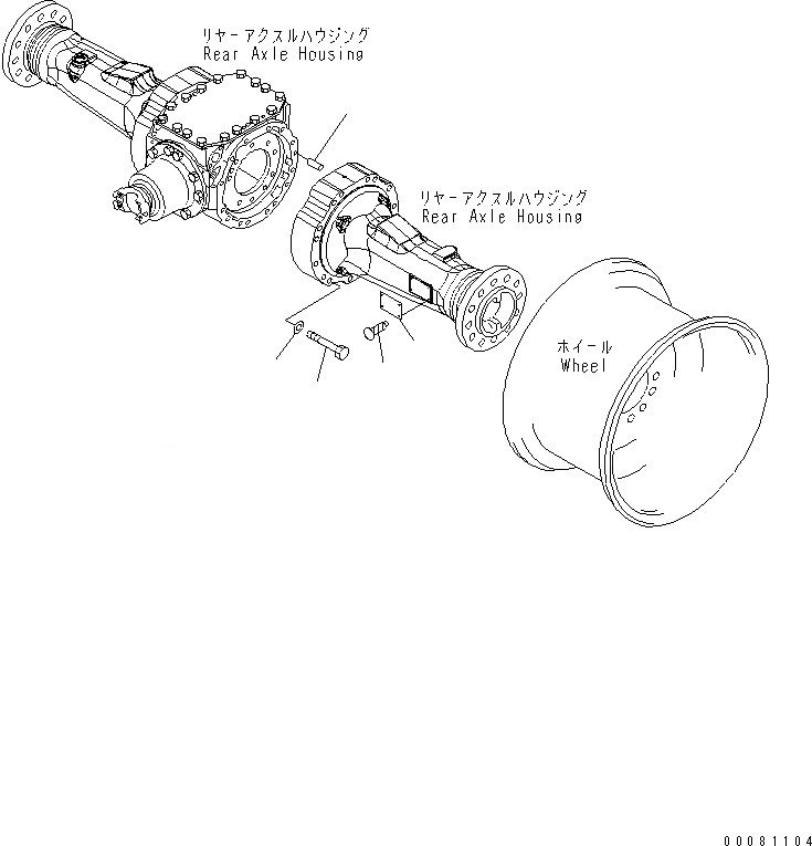 Схема запчастей Komatsu WA200PT-5L - ЗАДН. МОСТ (ЭЛЕМЕНТЫ КРЕПЛЕНИЯ) СИЛОВАЯ ПЕРЕДАЧА И КОНЕЧНАЯ ПЕРЕДАЧА