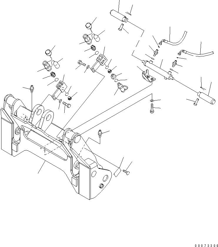 Схема запчастей Komatsu WA200PT-5L - БЫСТРОСЪЕМН. МЕХ-М (КРЕПЛЕНИЕ) РАБОЧЕЕ ОБОРУДОВАНИЕ
