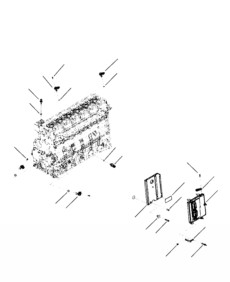 Схема запчастей Komatsu WA250-6 - A-AA УПРАВЛ-Е ДВИГАТЕЛЕМ MODULE И ДАТЧИКS ДВИГАТЕЛЬ