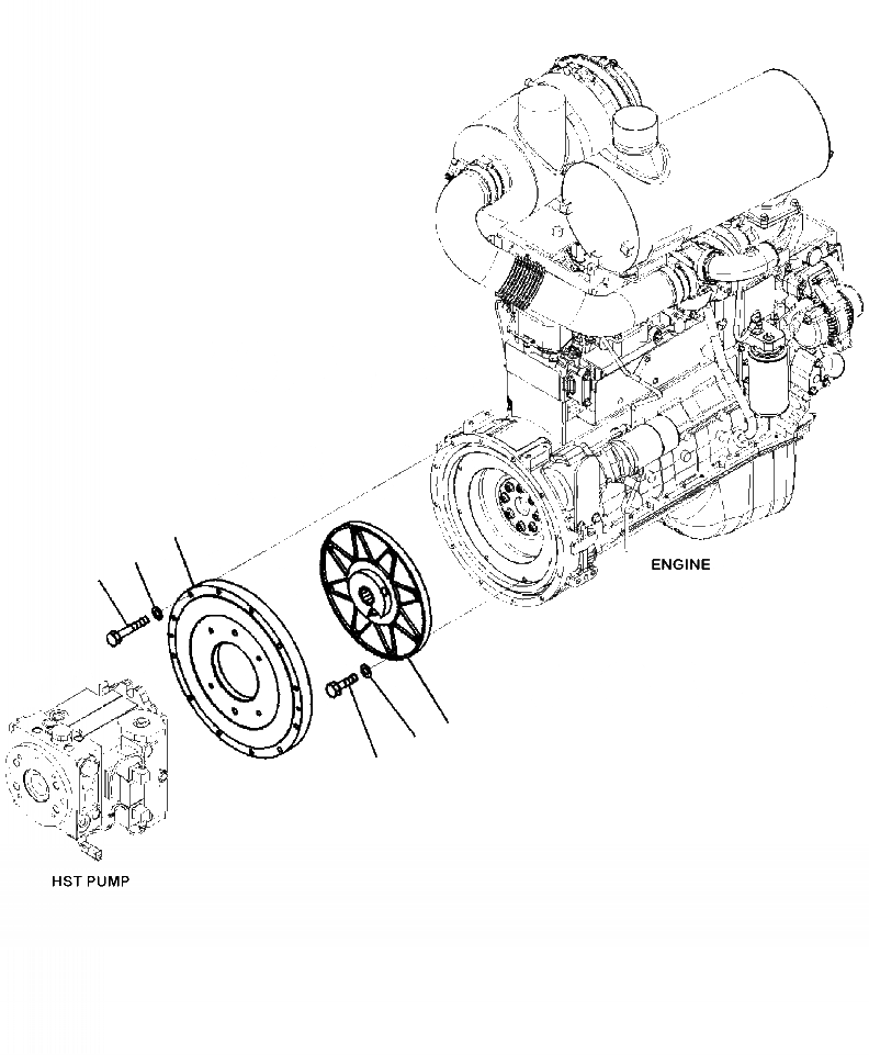 Схема запчастей Komatsu WA250-6 - B-A ДЕМПФЕР КОМПОНЕНТЫ ДВИГАТЕЛЯ
