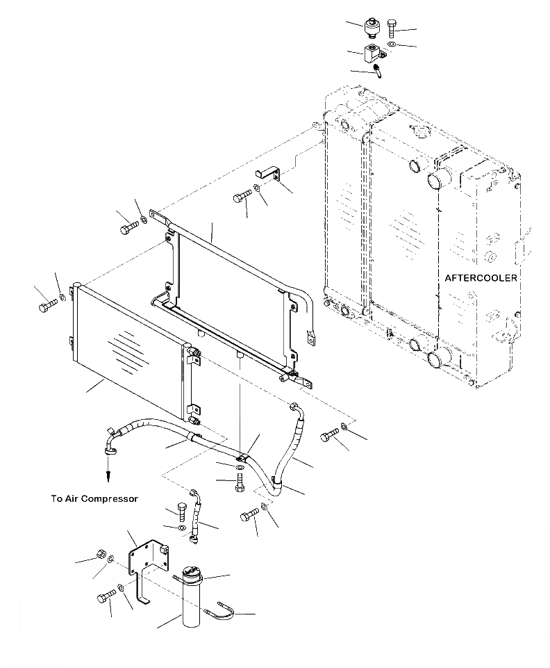 Схема запчастей Komatsu WA250-6 - C-A РАДИАТОР КОНДИЦ. ВОЗДУХА КОНДЕНСАТОР - ШИР. СЕРДЦЕВИНА (LATCH ТИП) СИСТЕМА ОХЛАЖДЕНИЯ