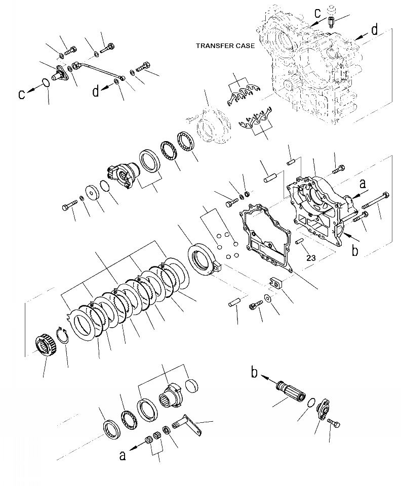 Схема запчастей Komatsu WA250-6 - F-A КОРПУС ПЕРЕДАЧИ (/) СИЛОВАЯ ПЕРЕДАЧА И КОНЕЧНАЯ ПЕРЕДАЧА