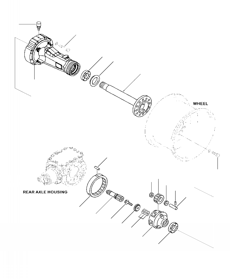 Схема запчастей Komatsu WA250-6 - F-A ЗАДН. МОСТ ЛЕВ. КОНЕЧНАЯ ПЕРЕДАЧА И КОЖУХ СИЛОВАЯ ПЕРЕДАЧА И КОНЕЧНАЯ ПЕРЕДАЧА