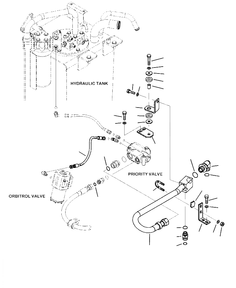 Схема запчастей Komatsu WA250-6 - H-A ГИДРОЛИНИЯ КЛАПАНА РУЛЕВ. УПРАВЛЕНИЯ (ЭКСТРЕНН. РУЛЕВ. УПРАВЛЕНИЕ) ГИДРАВЛИКА