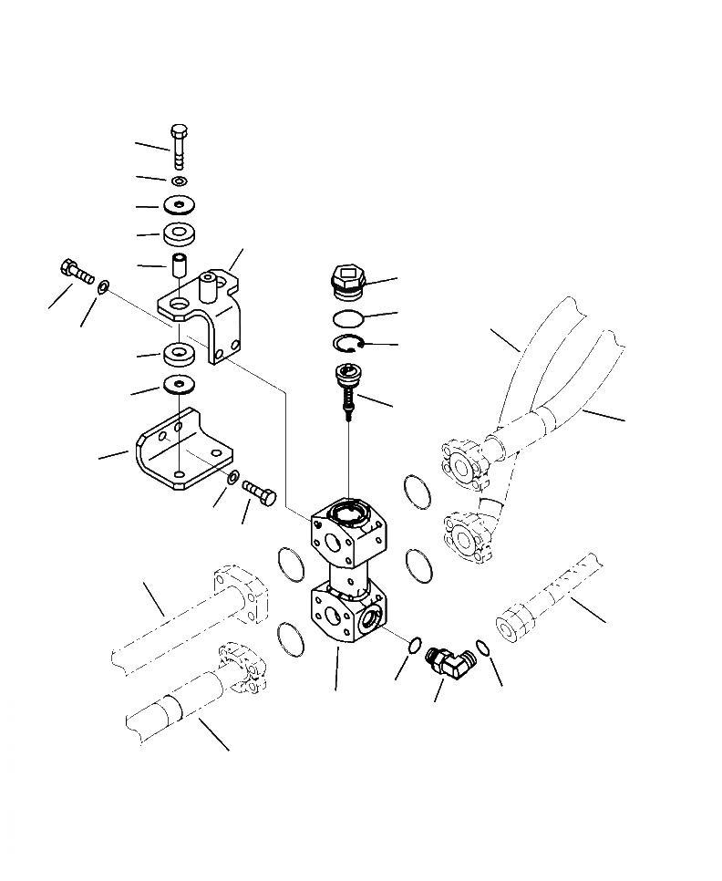 Схема запчастей Komatsu WA250-6 - H-7A ГИДРОЛИНИЯ BYPASS КЛАПАН ГИДРАВЛИКА