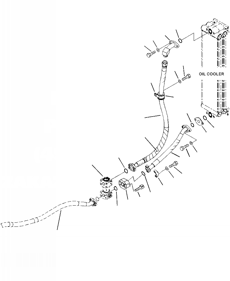 Схема запчастей Komatsu WA250-6 - H-8B ГИДРОЛИНИЯ ВОЗВРАТНАЯ ЛИНИЯ- ЛИНИИ МАСЛООХЛАДИТЕЛЯ (ШИР. СЕРДЦЕВИНА РАДИАТОР) ГИДРАВЛИКА