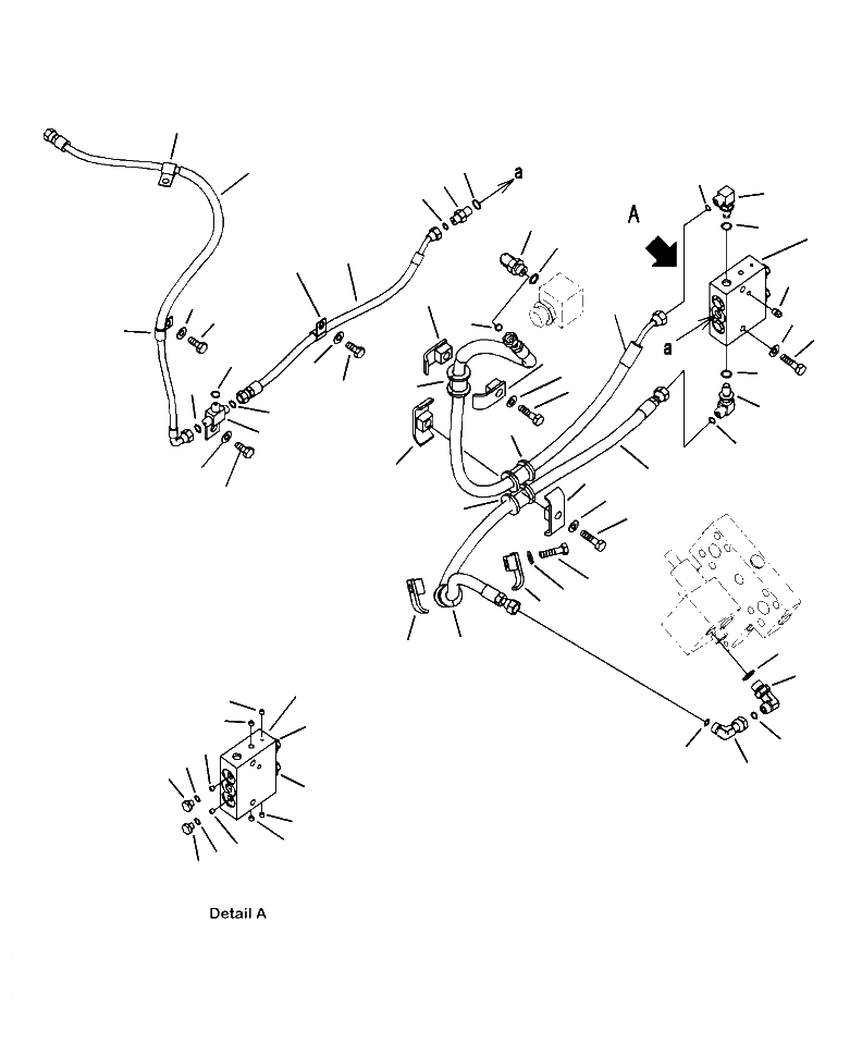 Схема запчастей Komatsu WA250-6 - H-A ЛИНИЯ ЭКСТРЕНН. РУЛЕВ. УПРАВЛ-Я (/) ГИДРАВЛИКА