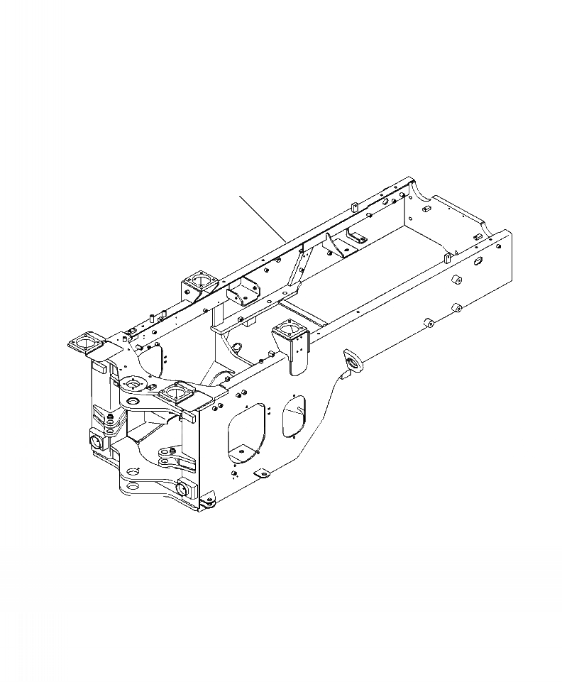 Схема запчастей Komatsu WA250-6 - J-A ЗАДН. РАМА ГИДРАВЛ BROOM ОСНОВНАЯ РАМА И ЕЕ ЧАСТИ
