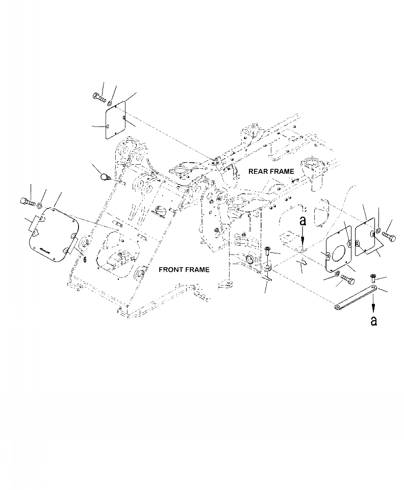Схема запчастей Komatsu WA250-6 - J9-A БЛОКИР. ШАНГА И КРЫШКАJRB И 2-Х СЕКЦИОНН. КЛАПАН ОСНОВНАЯ РАМА И ЕЕ ЧАСТИ
