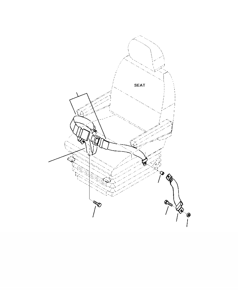 Схема запчастей Komatsu WA250-6 - K-A РЕМЕНЬ БЕЗОПАСНОСТИ 78 MM (KAB) OPERATORXD S ОБСТАНОВКА И СИСТЕМА УПРАВЛЕНИЯ