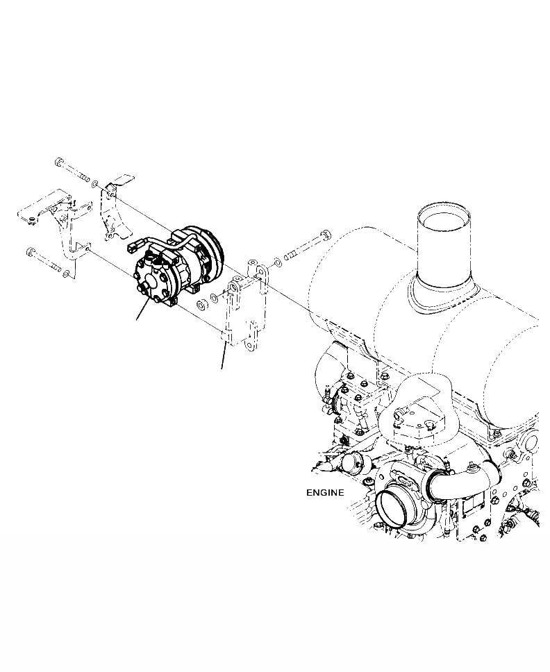 Схема запчастей Komatsu WA250-6 - K7-A КОМПРЕССОР OPERATORXD S ОБСТАНОВКА И СИСТЕМА УПРАВЛЕНИЯ