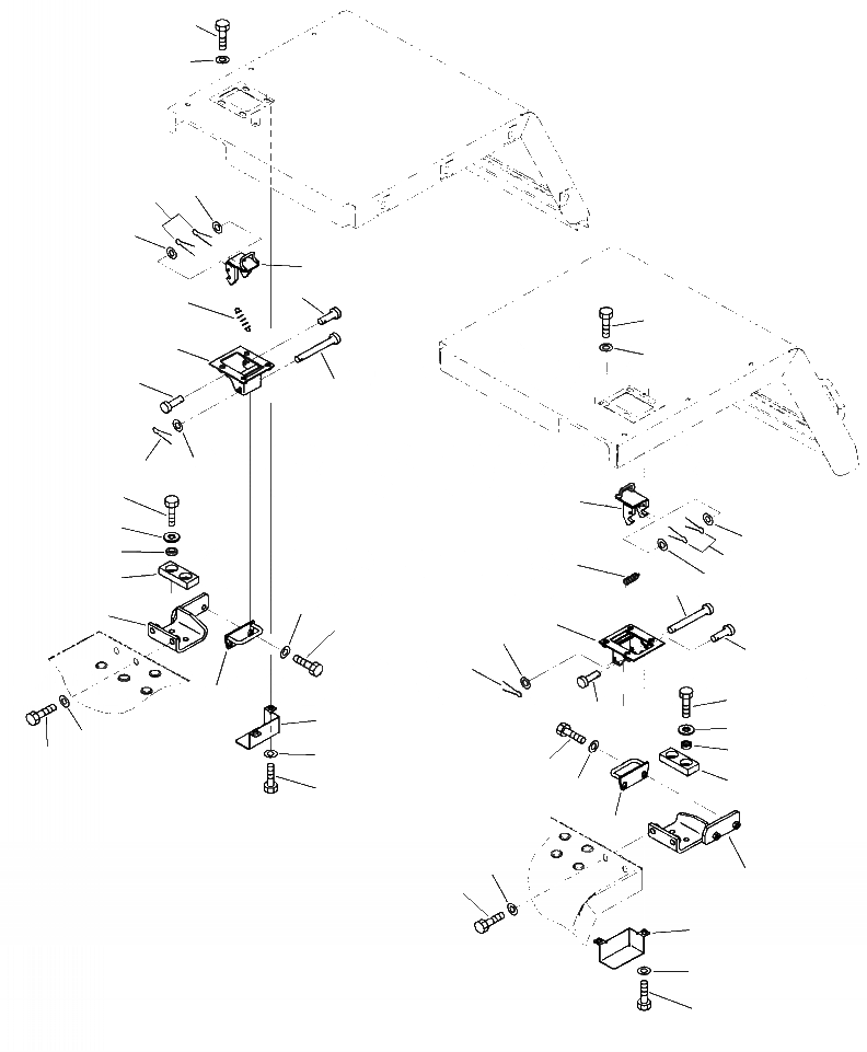 Схема запчастей Komatsu WA250-6 - M-A ЗАДН. КРЫЛО КРЮК И DOVETAIL (ПОЛН. КРЫЛО) ЧАСТИ КОРПУСА