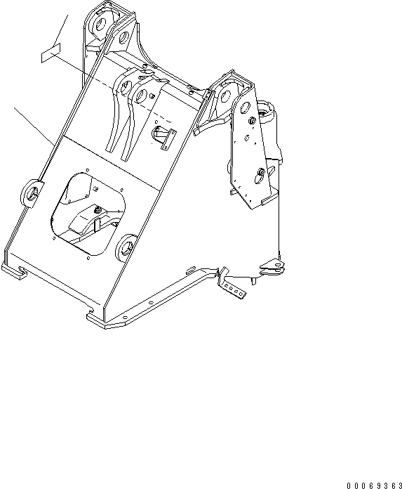 Схема запчастей Komatsu WA250-5L - ПЕРЕДН. РАМА (ДЛЯ E.C.S.S) ОСНОВНАЯ РАМА И ЕЕ ЧАСТИ