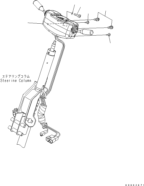 Схема запчастей Komatsu WA250-5L - УПРАВЛ-Е ТРАНСМИССИЕЙ КАБИНА ОПЕРАТОРА И СИСТЕМА УПРАВЛЕНИЯ