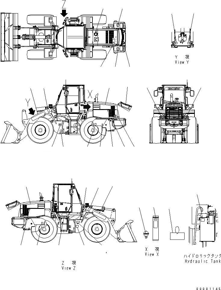 Схема запчастей Komatsu WA250-5L - ТАБЛИЧКИ (ФРАНЦИЯ) МАРКИРОВКА