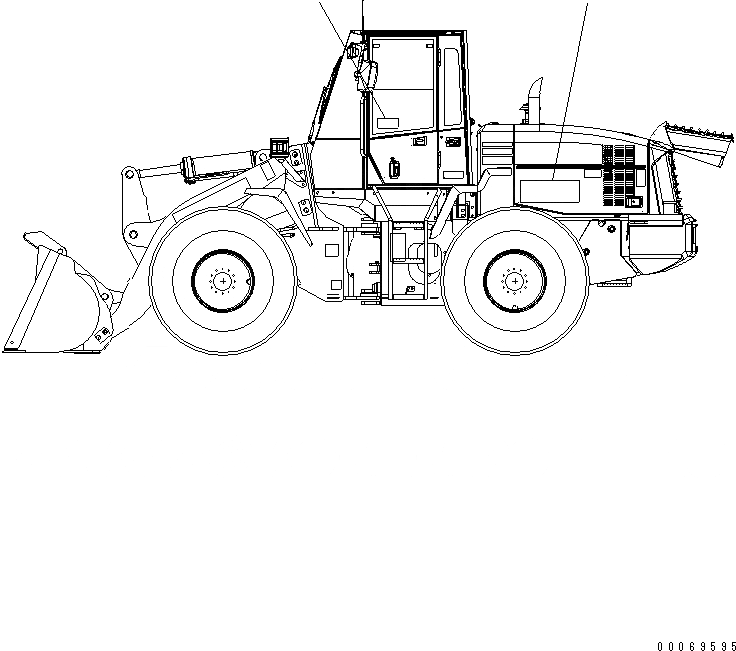 Схема запчастей Komatsu WA250-5L - ТАБЛИЧКИ (WASTE РУКОЯТЬR) МАРКИРОВКА