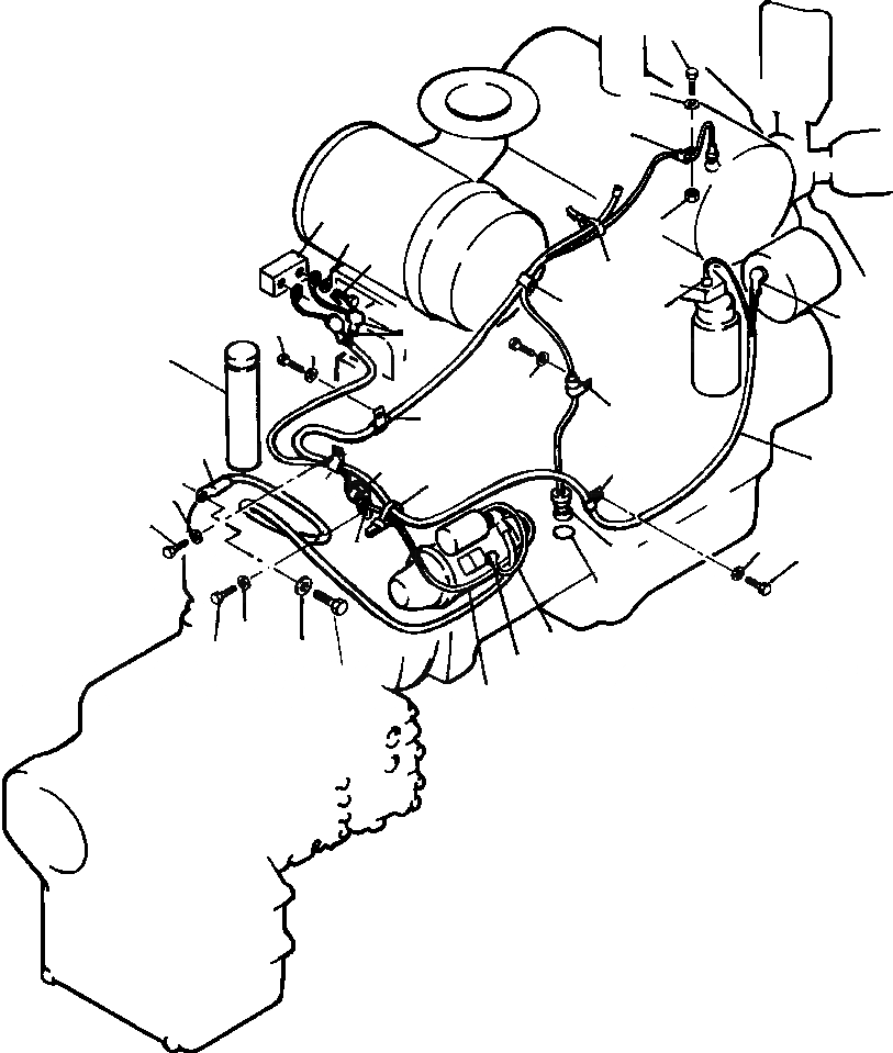 Схема запчастей Komatsu WA250-1LC - ЭЛЕКТРИКА ДВИГАТЕЛЬ ДАТЧИКS КОМПОНЕНТЫ ДВИГАТЕЛЯ & ЭЛЕКТРИКА