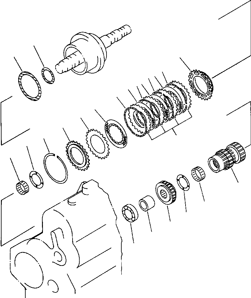 Схема запчастей Komatsu WA250-1LC - ТРАНСМИССИЯ 1 МУФТА ГИДРОТРАНСФОРМАТОР И ТРАНСМИССИЯ
