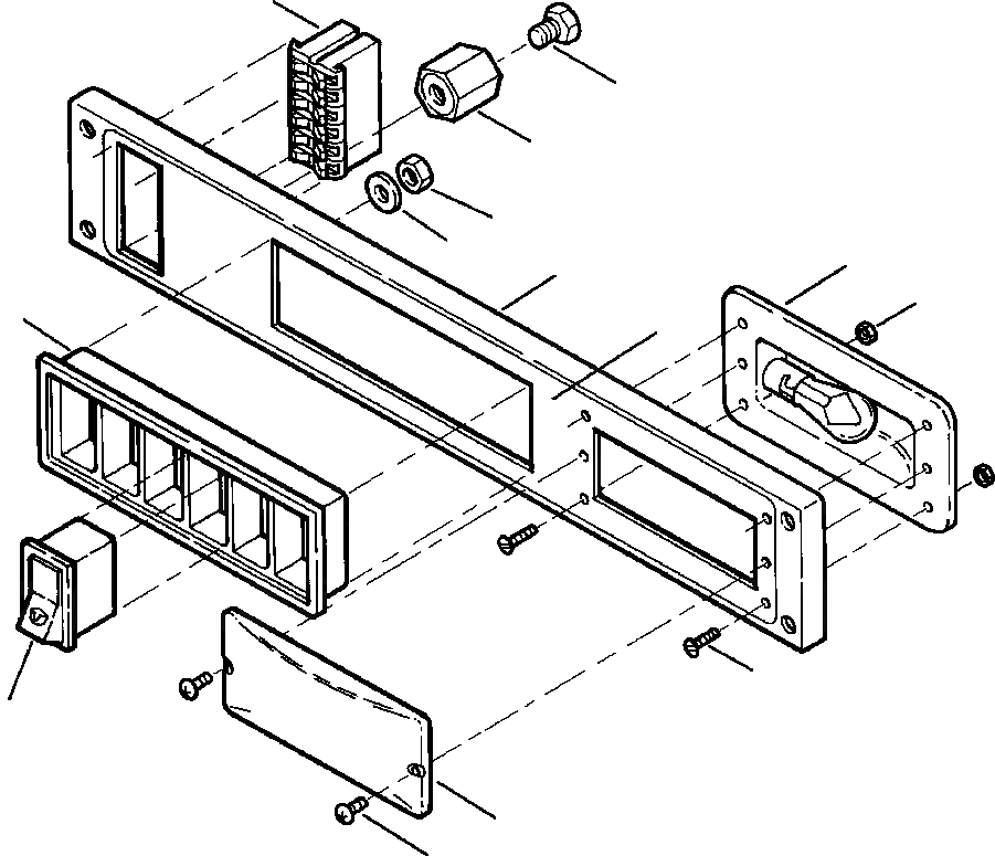 Схема запчастей Komatsu WA250-1LC - КАБИНА ROPS ВСПОМОГ. ПАНЕЛЬ УПРАВЛЕНИЯ - заводской номер A - A8 РАМА