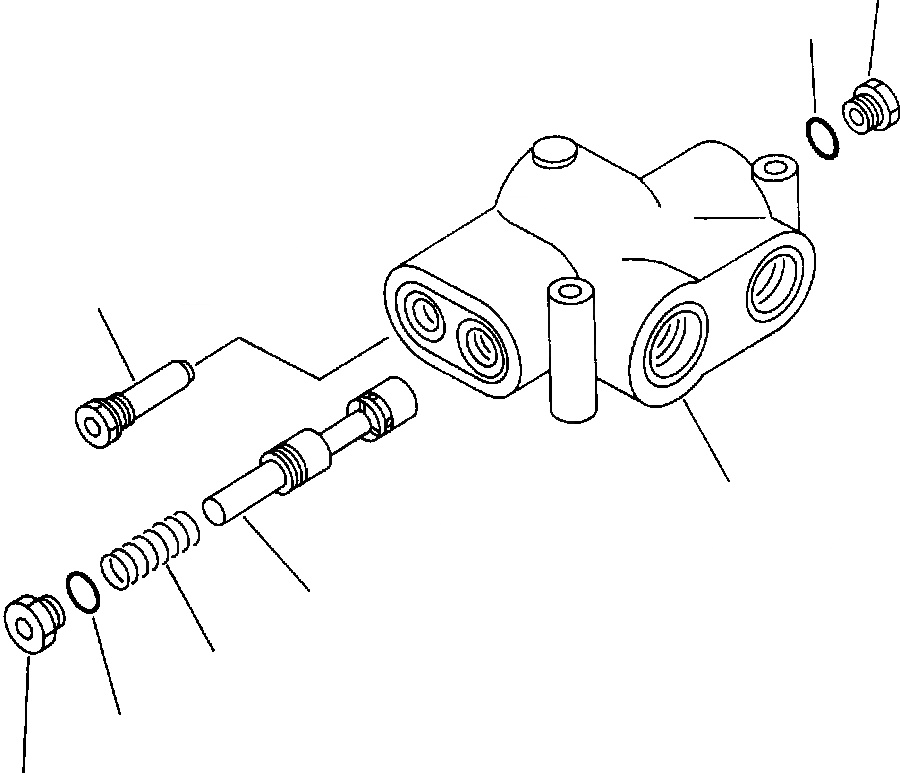 Схема запчастей Komatsu WA250-1LC - ПРИОРИТЕТН. КЛАПАН - KOMATSU УПРАВЛ-Е РАБОЧИМ ОБОРУДОВАНИЕМ