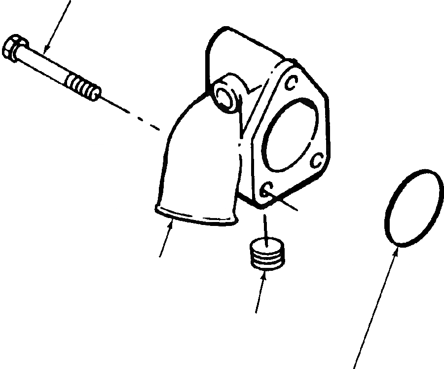 Схема запчастей Komatsu WA250-1LC - ВОДН. ВХОДН. СОЕДИН-Е СИСТЕМА ОХЛАЖДЕНИЯ