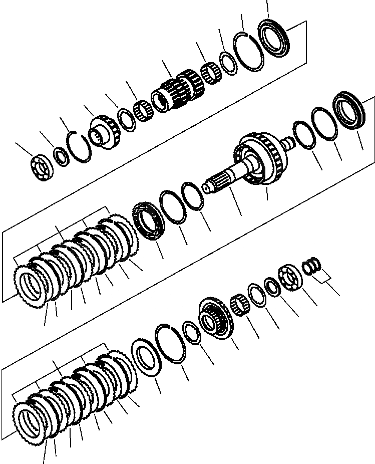 Схема запчастей Komatsu WA250-3L - FIG. F-A ТРАНСМИССИЯ - ПЕРВ. И THIRD МУФТА СИЛОВАЯ ПЕРЕДАЧА И КОНЕЧНАЯ ПЕРЕДАЧА