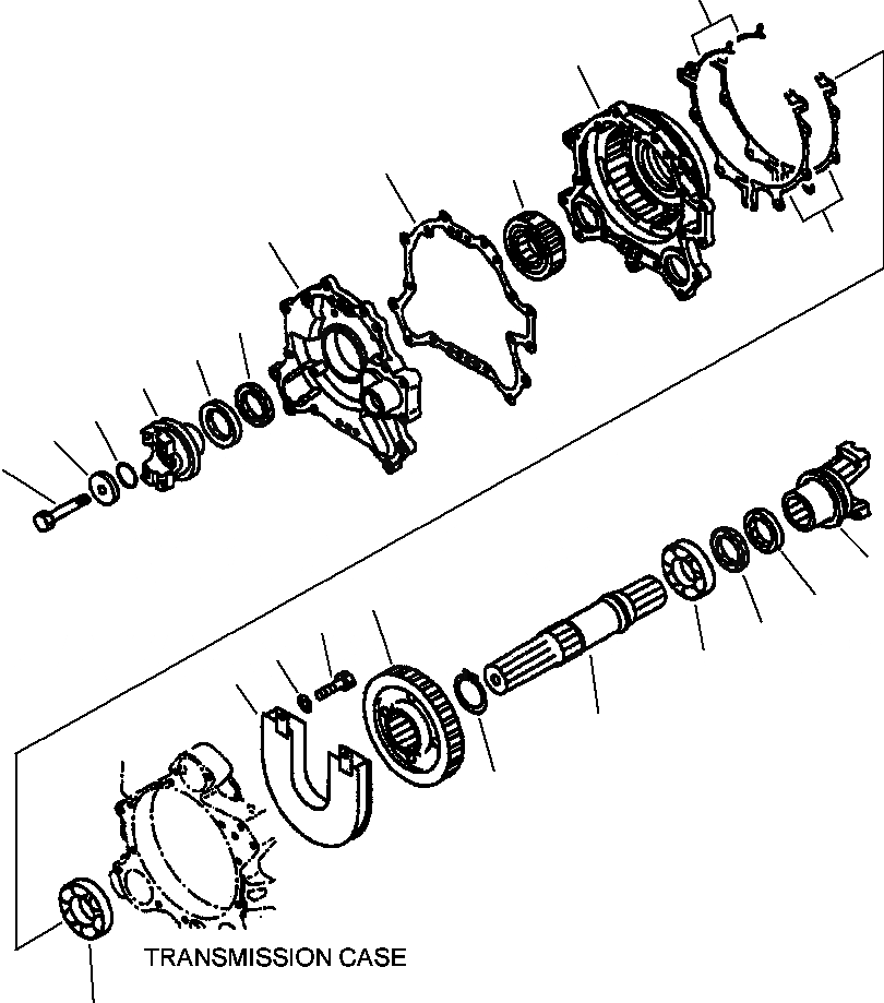 Схема запчастей Komatsu WA250-3L - FIG. F-A ТРАНСМИССИЯ - ВЫХОДНОЙ ВАЛ СИЛОВАЯ ПЕРЕДАЧА И КОНЕЧНАЯ ПЕРЕДАЧА