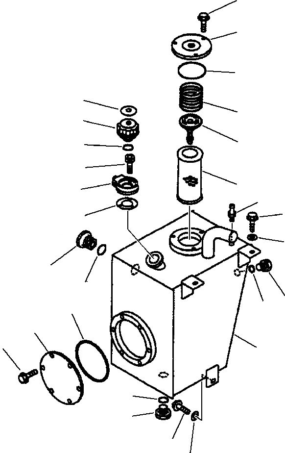 Схема запчастей Komatsu WA250-3L - FIG. H-A ГИДР. БАК. ГИДРАВЛИКА