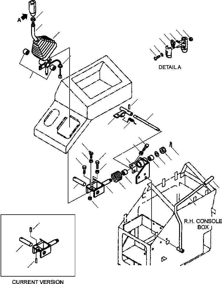 Схема запчастей Komatsu WA250-3L - FIG. K-A РЫЧАГ УПРАВЛ-Я - УПРАВЛЕНИЕ ПОГРУЗКОЙ КАБИНА ОПЕРАТОРА И СИСТЕМА УПРАВЛЕНИЯ