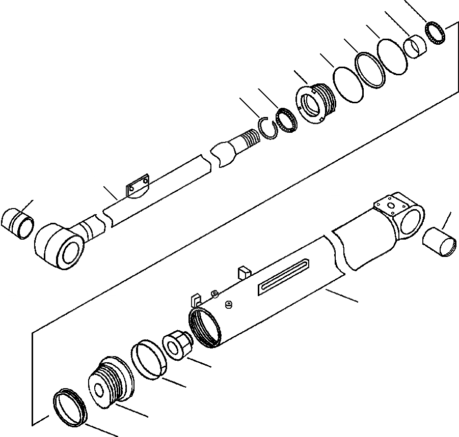 Схема запчастей Komatsu WA250-3L - FIG. T-A ГИДРОЦИЛИНДР КОВША - MACHINES С HI-LIFT ЦИЛИНДР КОВША РАБОЧЕЕ ОБОРУДОВАНИЕ