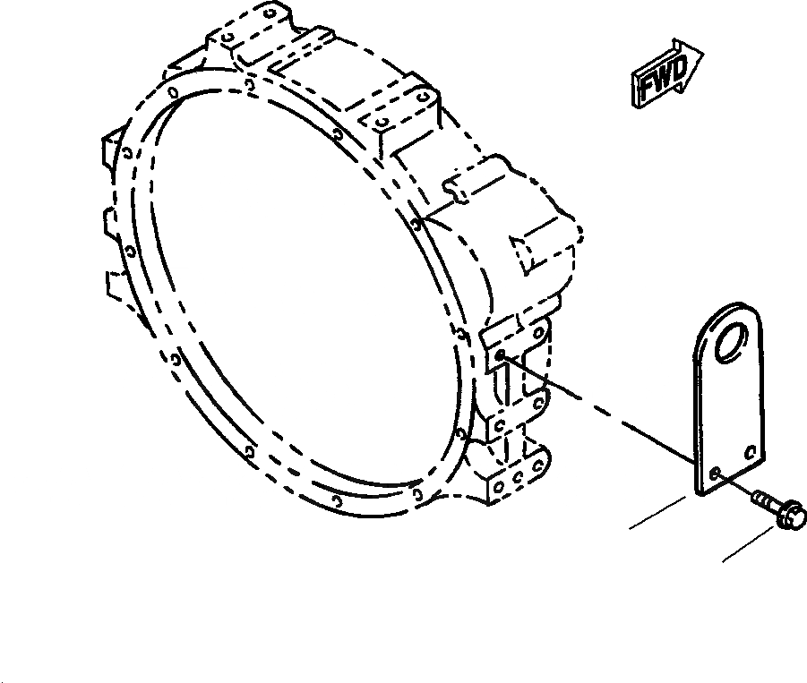 Схема запчастей Komatsu WA250-3MC - B-8A ЗАДН. ПОДВЕСН. КРОНШТЕЙН КОМПОНЕНТЫ ДВИГАТЕЛЯ