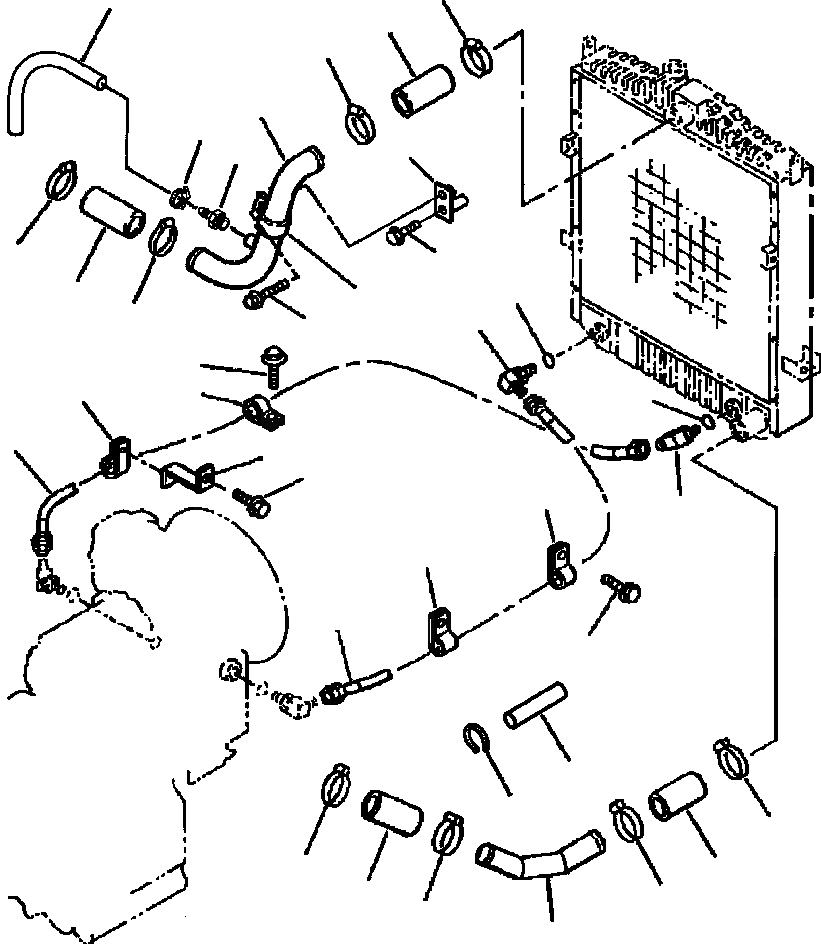 Схема запчастей Komatsu WA250-3MC - C-A РАДИАТОР СИСТЕМА ТРУБ РАДИАТОРА СИСТЕМА ОХЛАЖДЕНИЯ