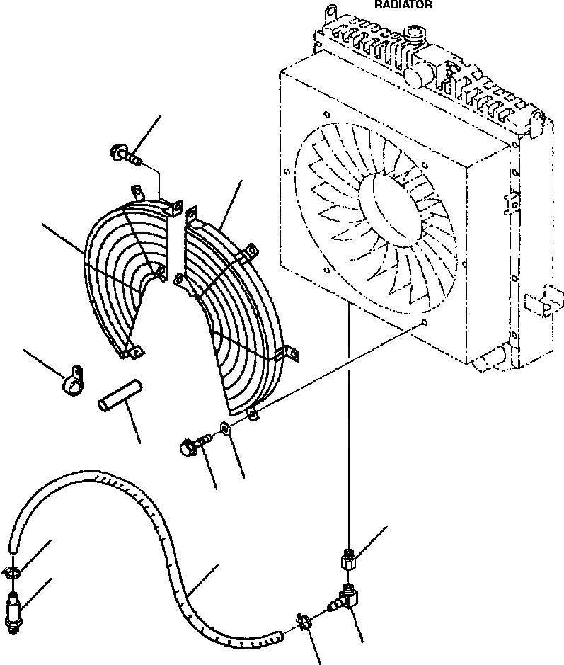 Схема запчастей Komatsu WA250-3MC - C-A ЧАСТИ КОРПУСА РАДИАТОР СИСТЕМА ОХЛАЖДЕНИЯ