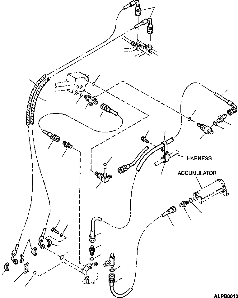 Схема запчастей Komatsu WA250-3MC - H-A ЭЛЕКТРОНН.ALLY УПРАВЛ-ЕLED ПОДВЕСКА СИСТЕМА (E.C.S.S.) ГИДРОЛИНИЯ (заводской номер A788- ) ГИДРАВЛИКА