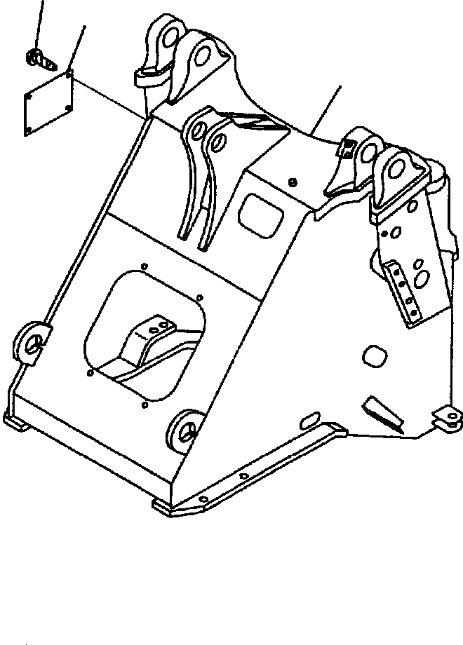 Схема запчастей Komatsu WA250-3MC - J-A ПЕРЕДН. РАМА ОСНОВНАЯ РАМА И ЕЕ ЧАСТИ